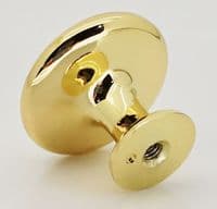 TEZ®  OVO® 30MKSB  Metal Pull Knobs Handles - 30mm dia - Come with screws - Shiny Brass